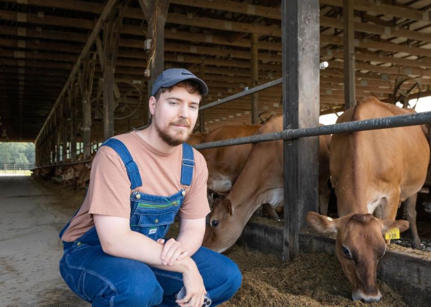 Dairy Checkoff Reconnects with YouTube Star MrBeast Dairy Herd